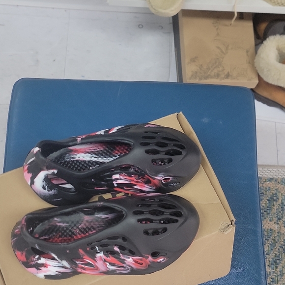 Other - Kids Black and Red Slip-On Shoes